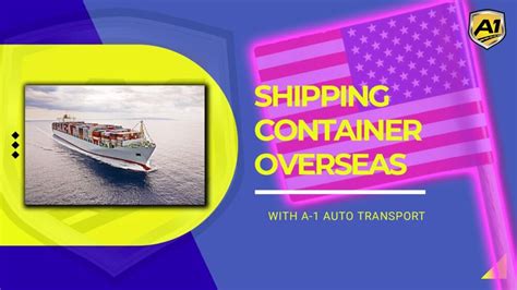 shipping small container overseas.